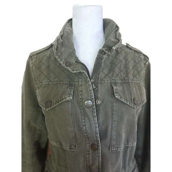 Levis Unisex Cotton Canvas Jacket Barn Work Coat Quilted Olive Green Size Small - Picture 5 of 15